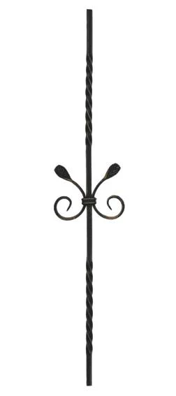 Decorated rod 12x12, h950mm