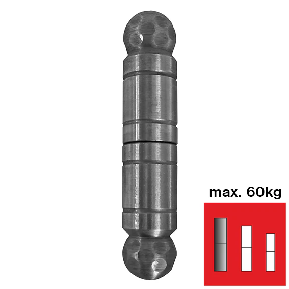 Decorative hinge D30, L=146mm - Image 2