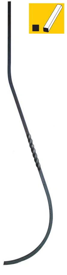 Decorative rod h900, 12x12mm