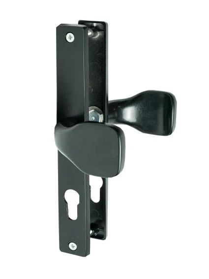Door handle set - ball+ball with plate, Zamak - Image 2
