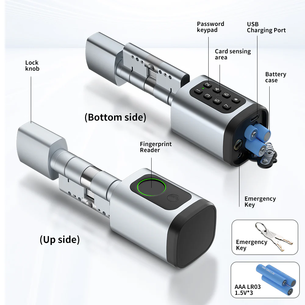 Double lock cylinder 70-120mm SMART - Image 5