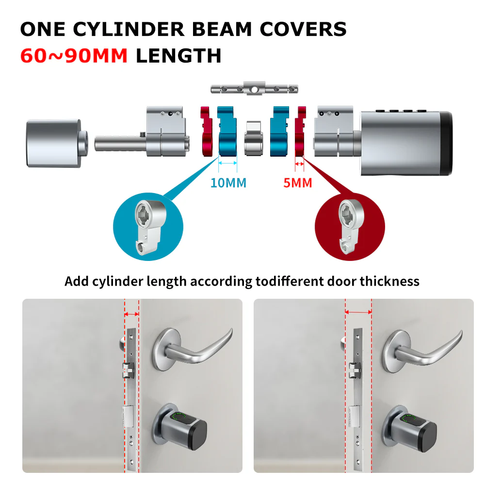 Double lock cylinder 70-120mm SMART - Image 8