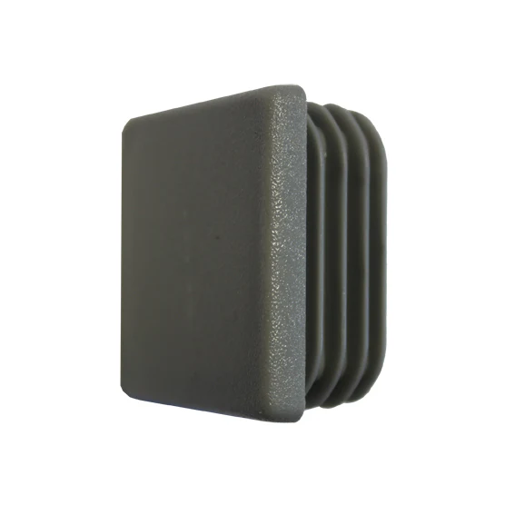 End cap grey PVC, 40x40mm