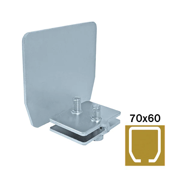 End cap Zn, profile 70x60mm - Image 2