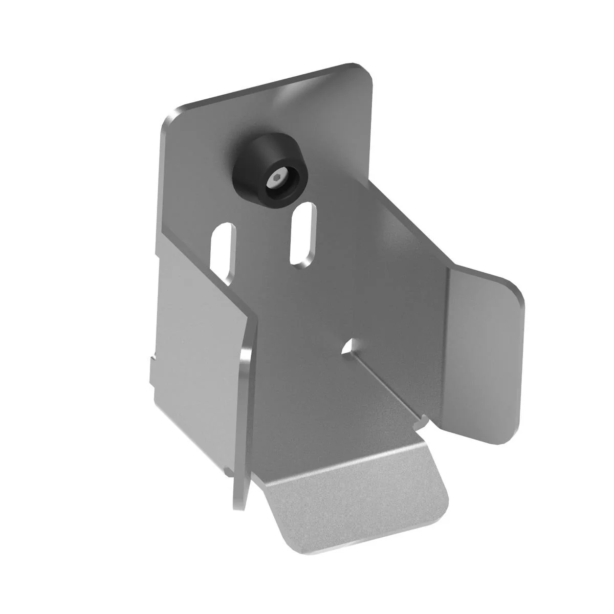 End stop for cantilever gate, INOX profile 76x76mm