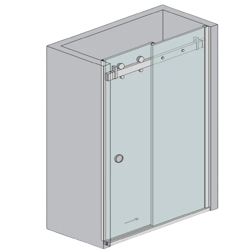 Fittings - sliding door AISI304 sliding door