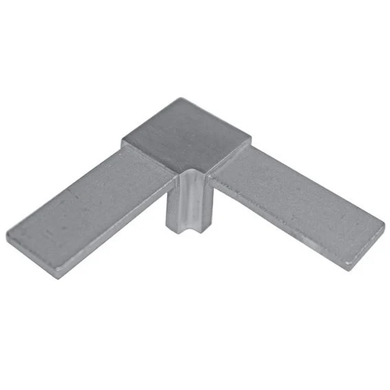 Flush angle for handrail on glass railing