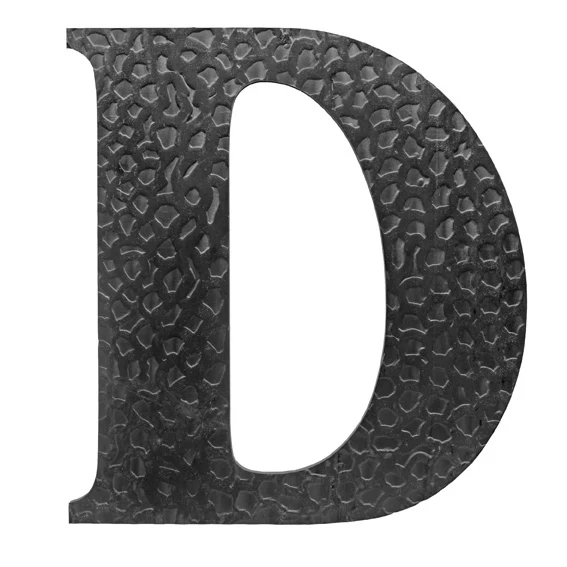Forged letter "D" h170mm