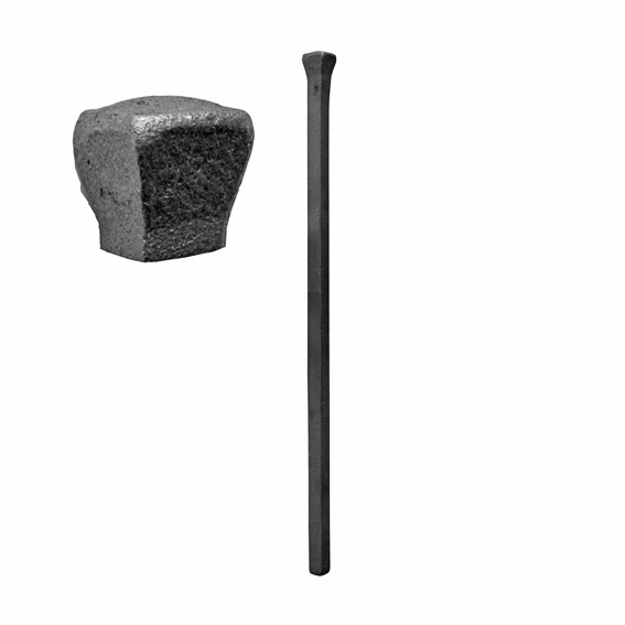 Forged pole h350, 12x12mm