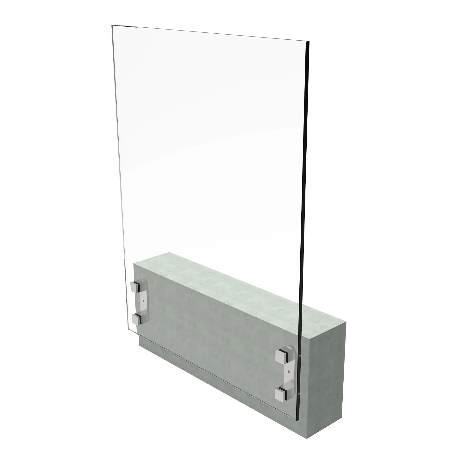 Frameless glass juliette balcony AISI304