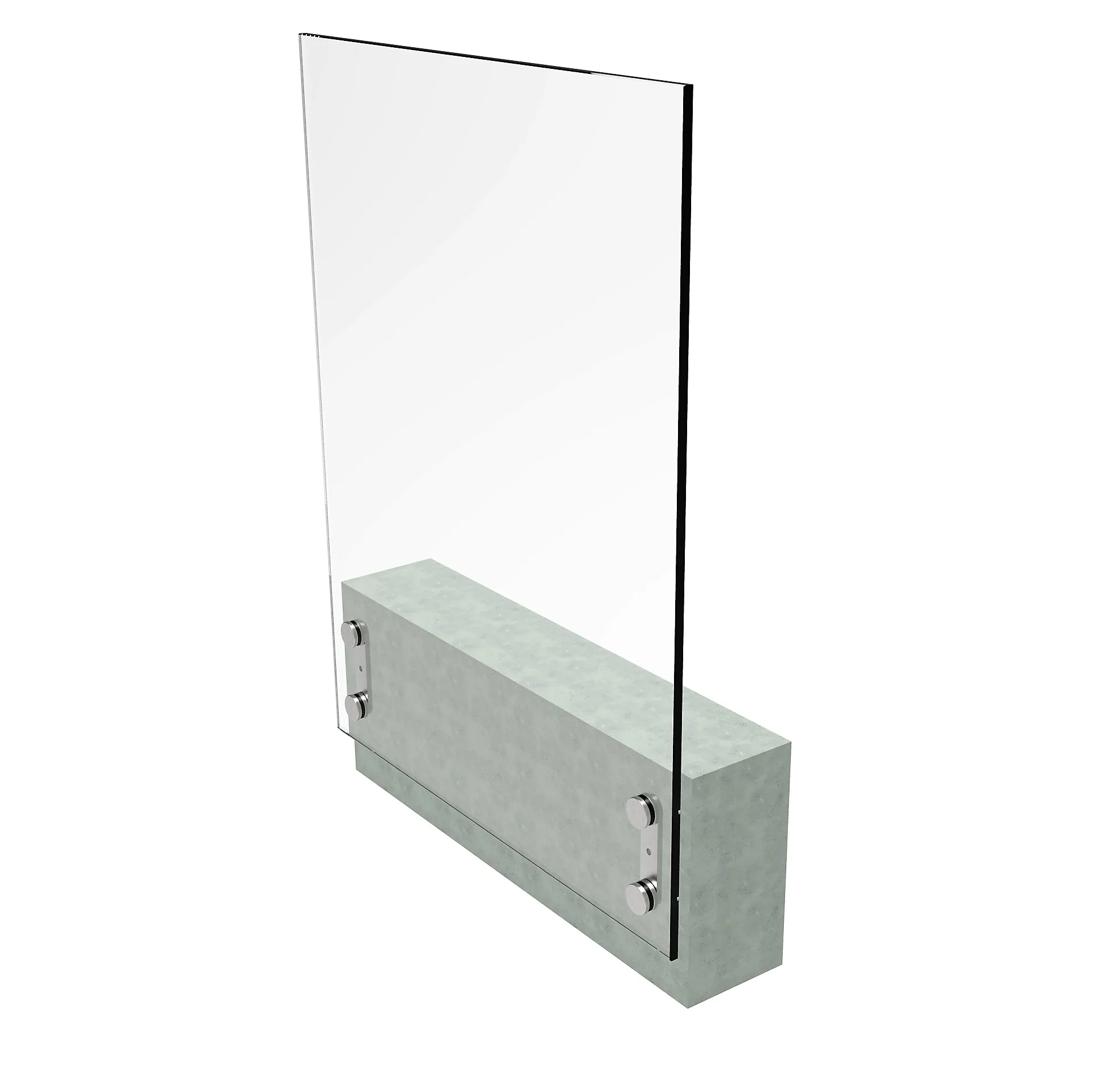 Frameless glass juliette balcony AISI304