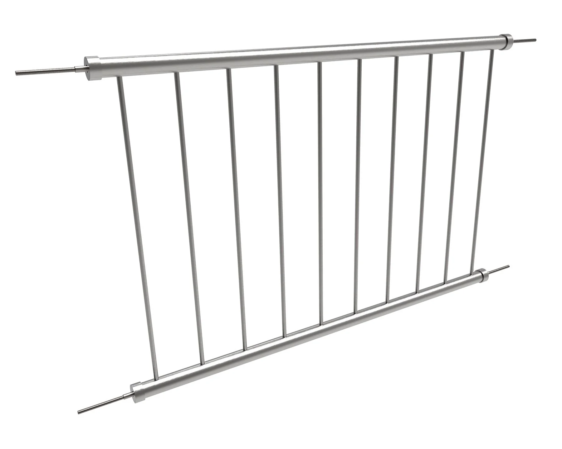 Frameless glass juliette balcony AISI304 vertical