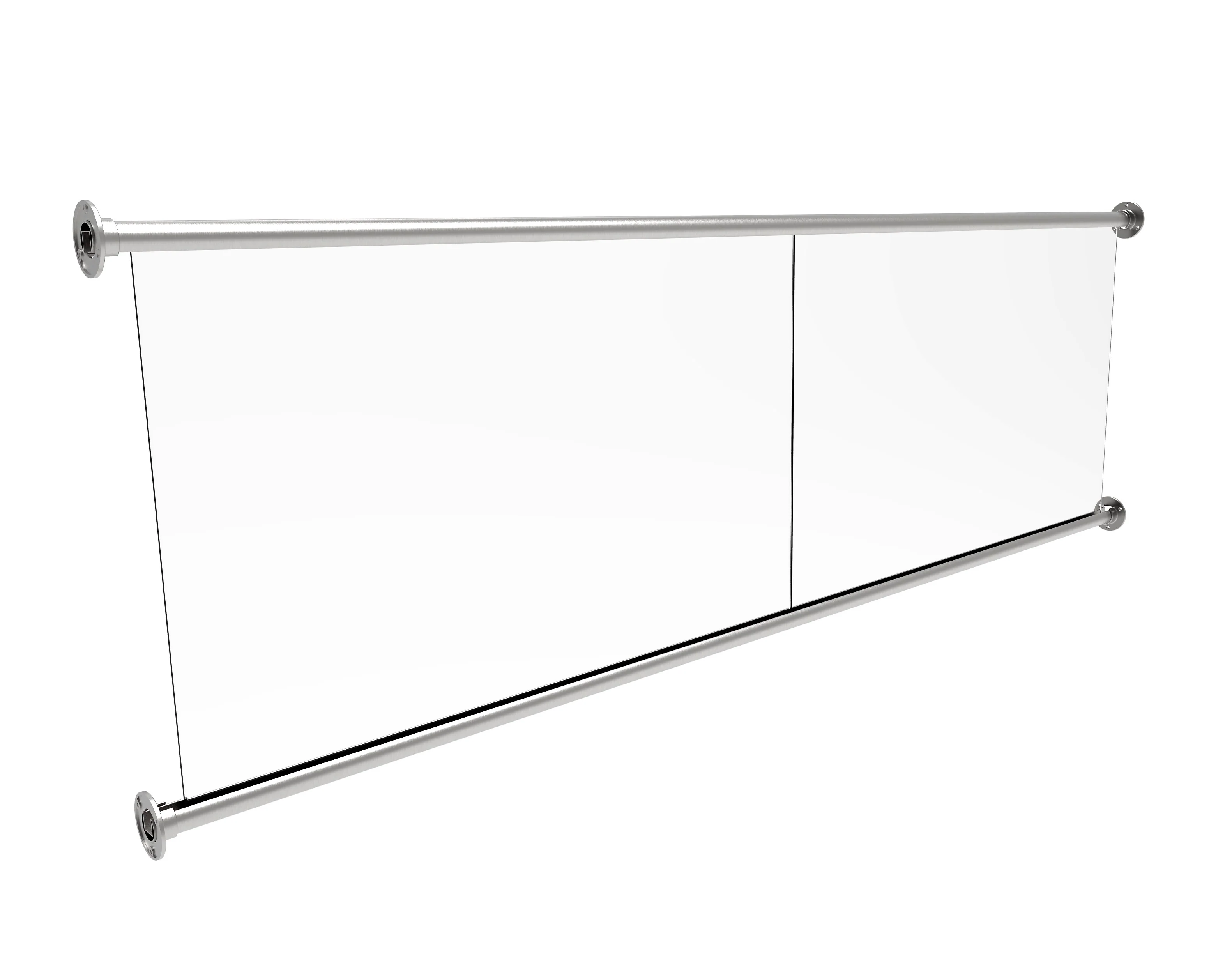 Frameless glass juliette balcony loggia