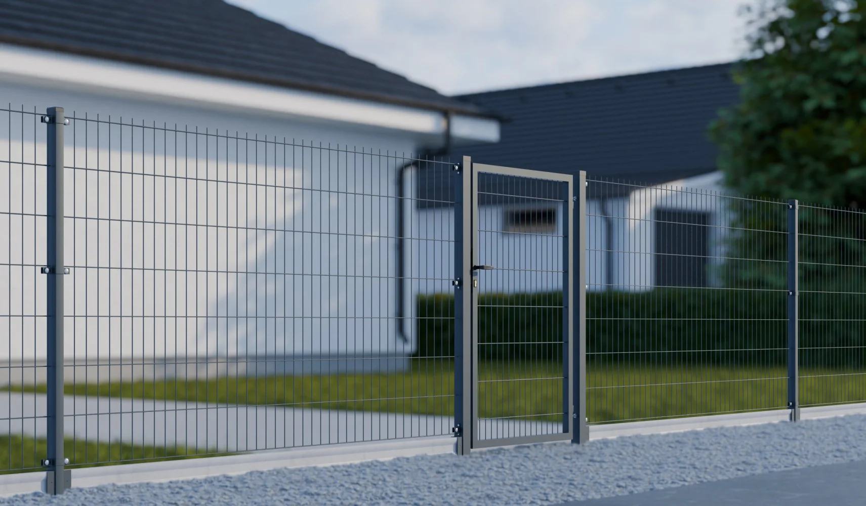 Gate 1pc. 2D BOX ZnPVC 1000x1500mm RAL6005 green  - Image 5