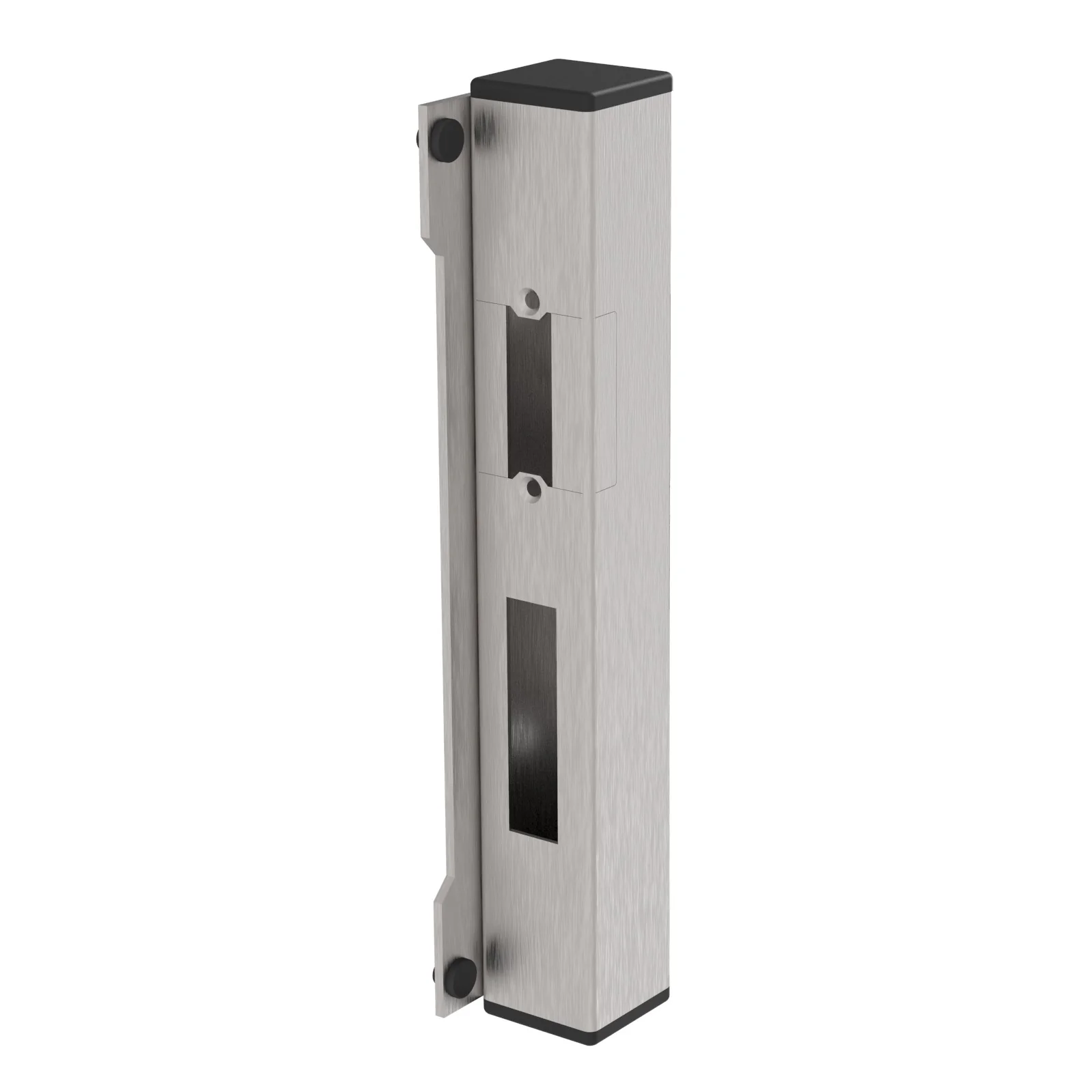Gate end stop for electromagnetic lock, universal