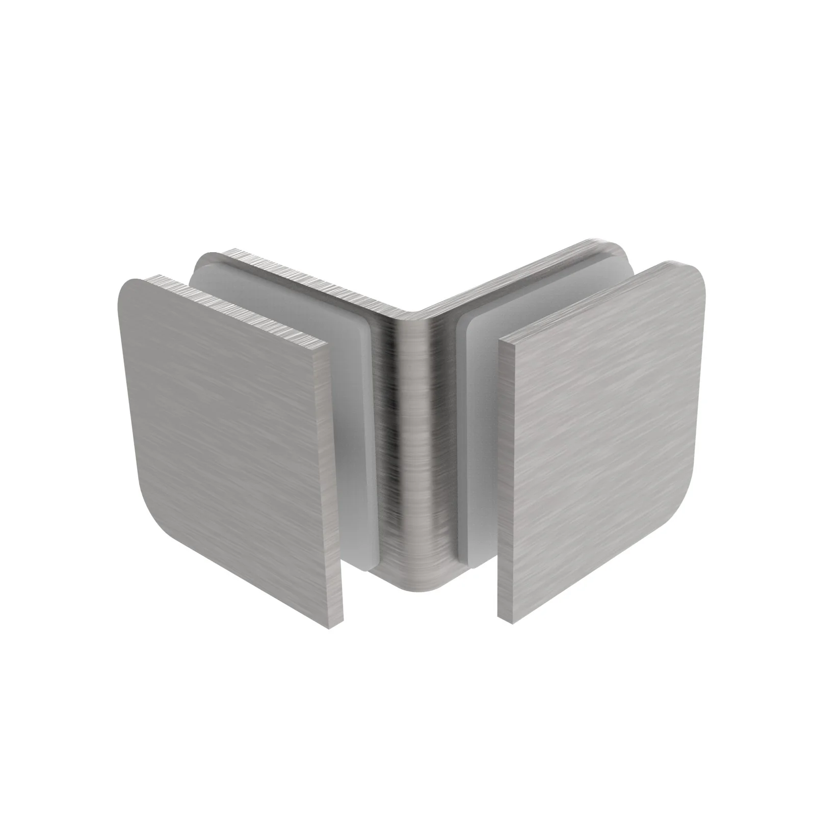 Glass clamp, AISI 304, T 8-10 mm