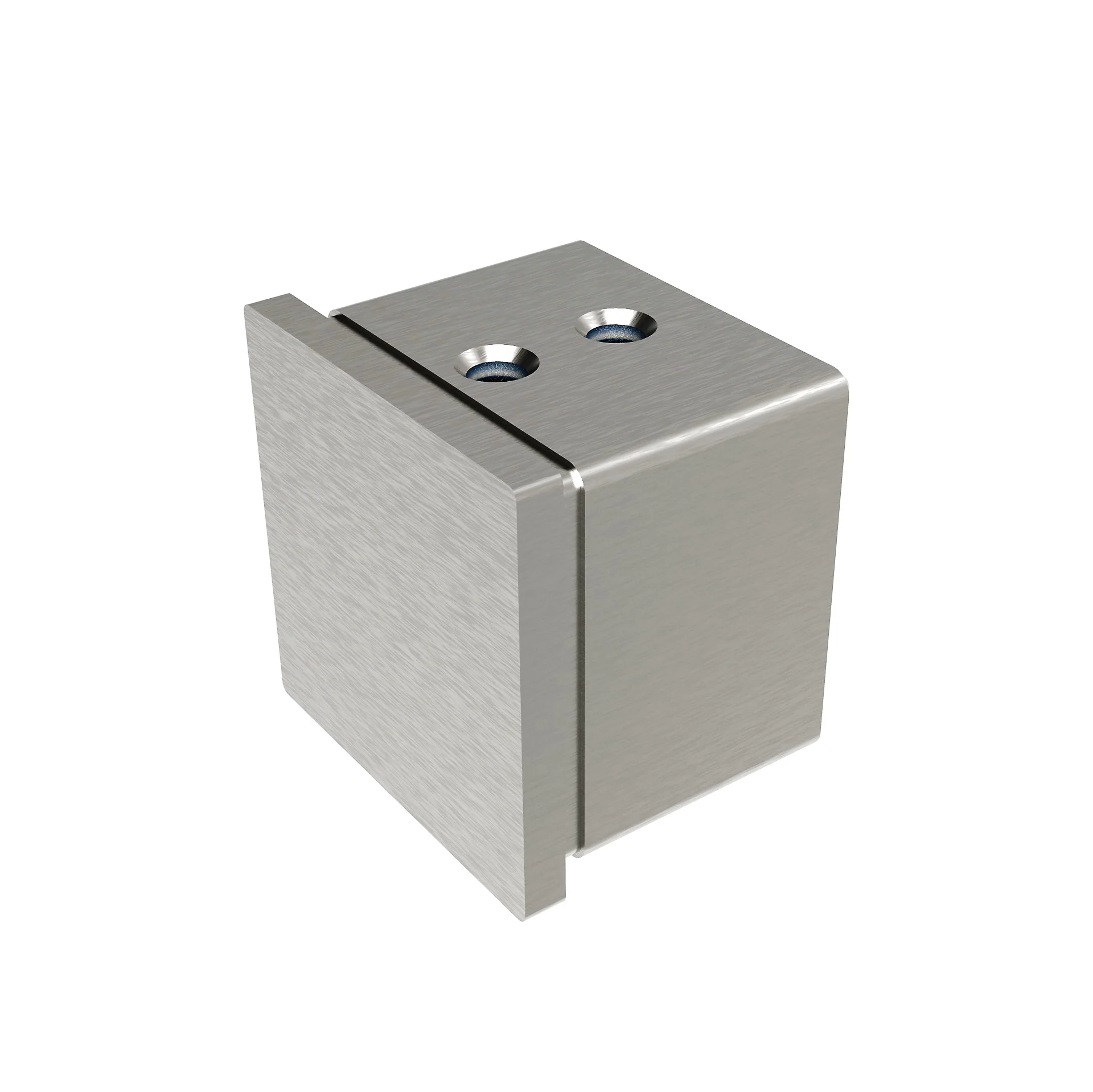 Glass clamp - end cap