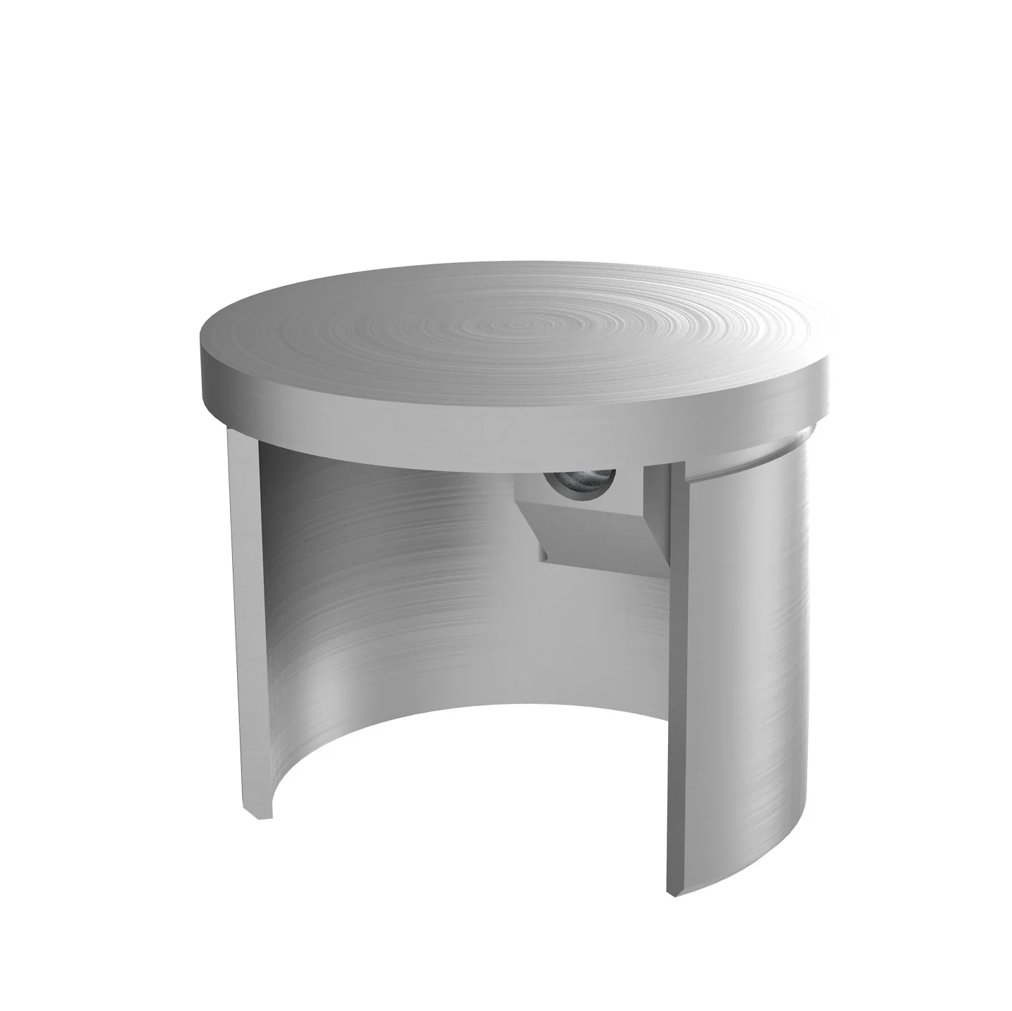 Glass clamp - end cap
