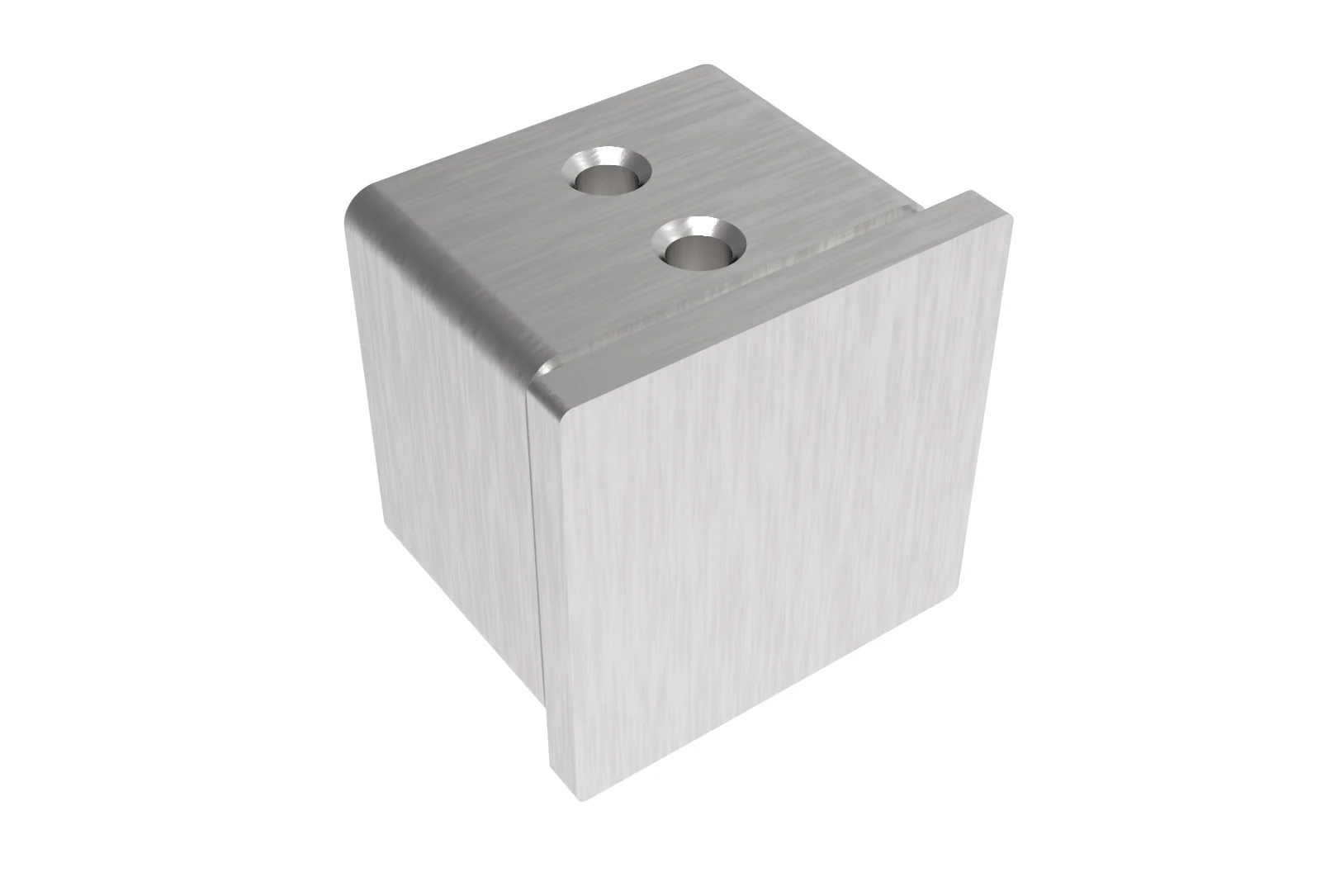 Glass clamp - end cap