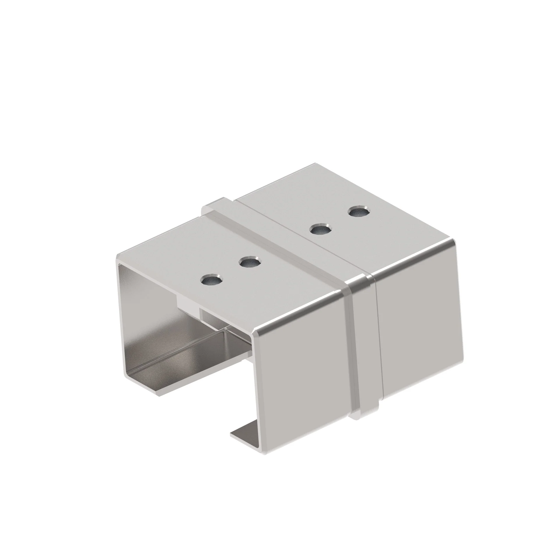 Glass clamp - end cap AISI 316,60x40mm