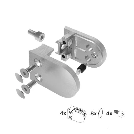Glass clamp - set