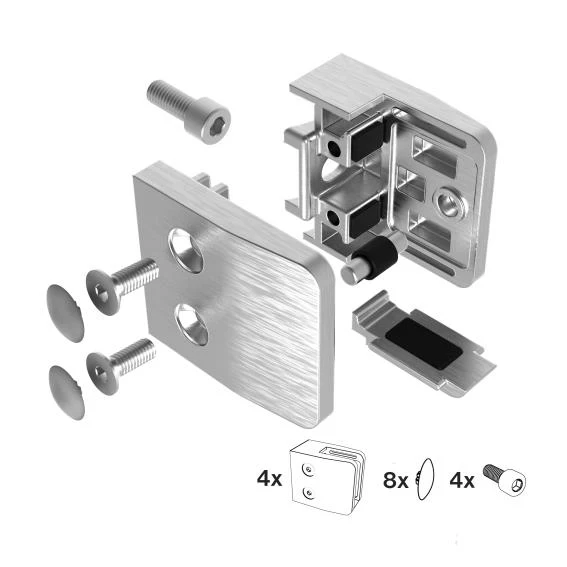 Glass clamp - set