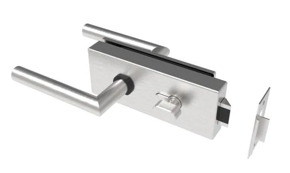 Glass door handle with lock PZ type PZ - Image 2