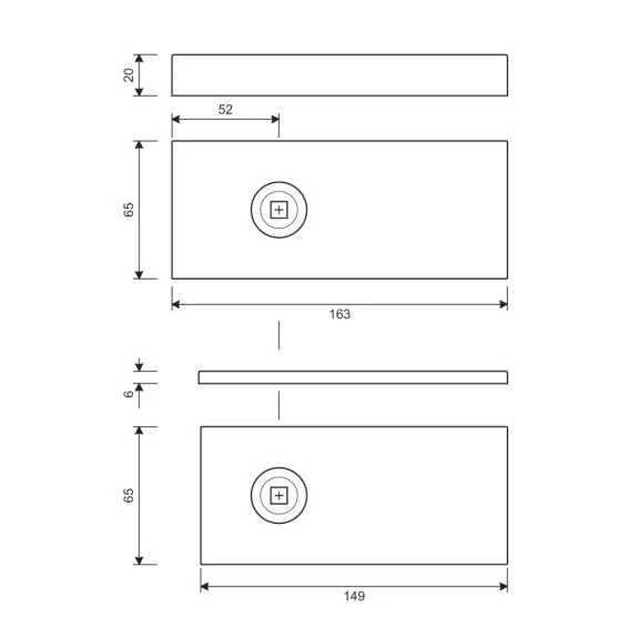Glass door handle with lock UV - Image 2