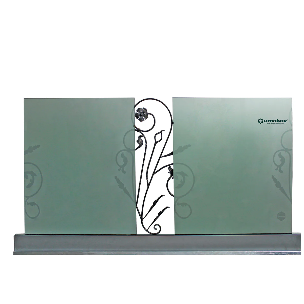 Glass railing, aluminium profile, 2500x1000mm - Image 6