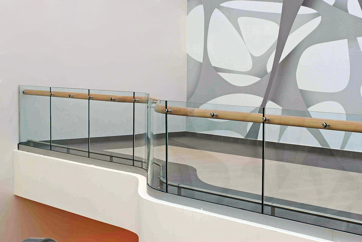 Glass railing, aluminium profile, 2500x1000mm - Image 6