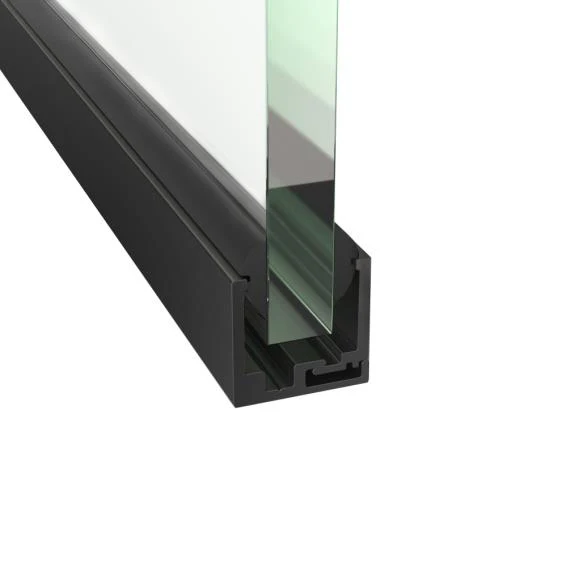 Glazing clamping profile 35x35mm BLACK