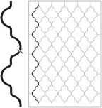 Grate profile - arched wave 12x6,L2400mm