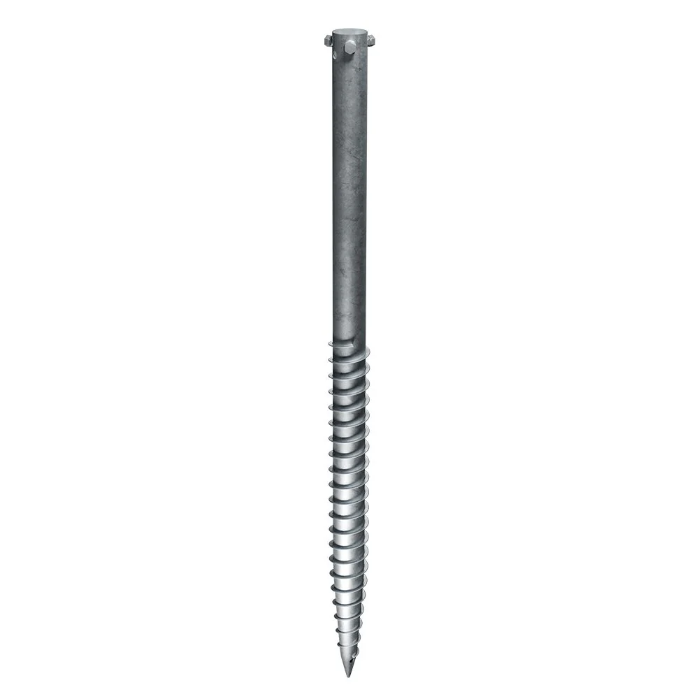 Ground screw 76x3,0x1600mm, 3xM16 - Image 2