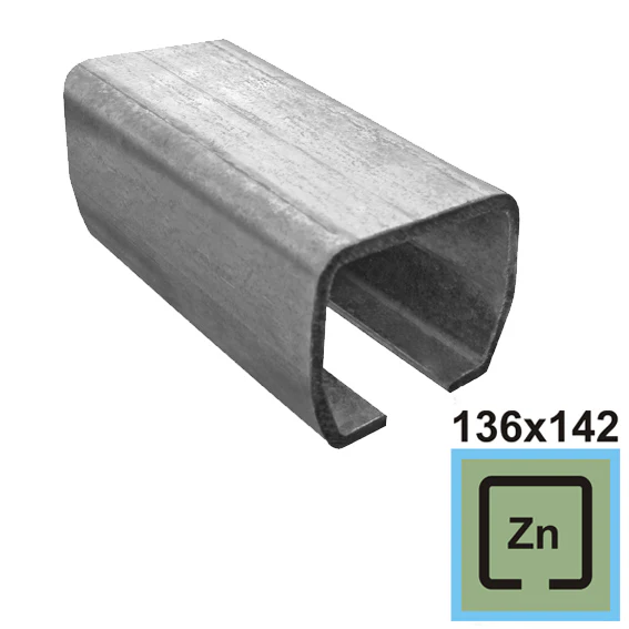 Guiding track Zn, 136x142x6mm, L6m - Image 2