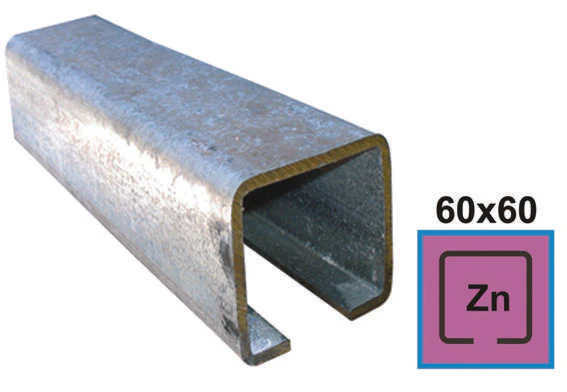 Guiding track Zn, 60x60x4mm, L3m - Image 2