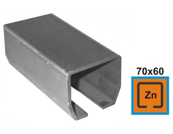 Guiding track Zn, 70x60x3,5mm, L3m - Image 2
