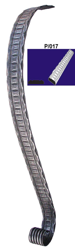 Handle-volute 180x600, P/017-40x5mm