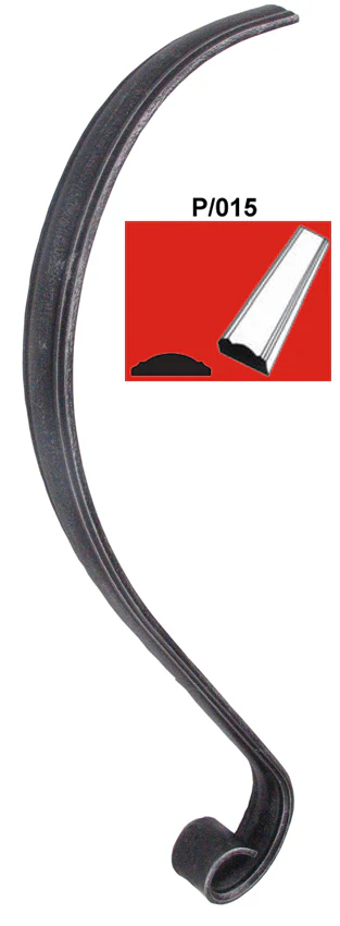 Handle-volute 200x600, P/015, 40x11mm