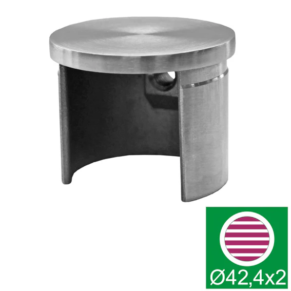 Handrail bracket - Glass clamp - end cap - Image 2