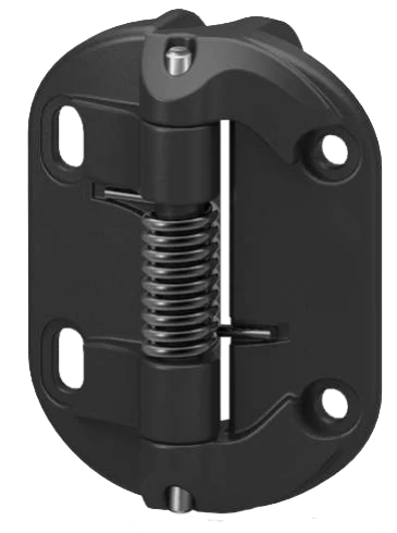 Hinge for gates, with fixed spring