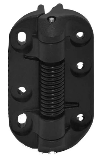 Hinge for gates, with fixed spring