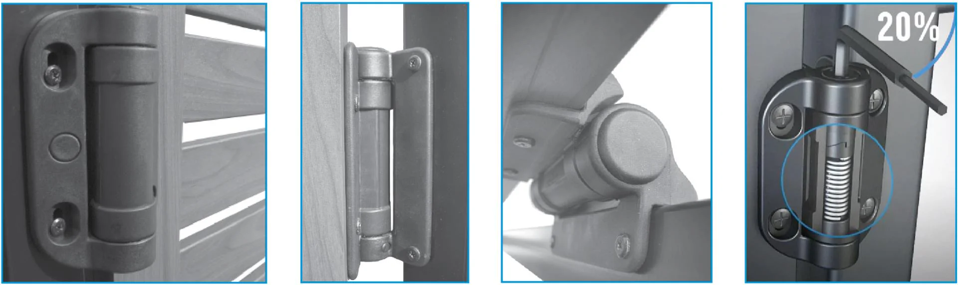 Hinge for gates, with fixed spring - Image 2