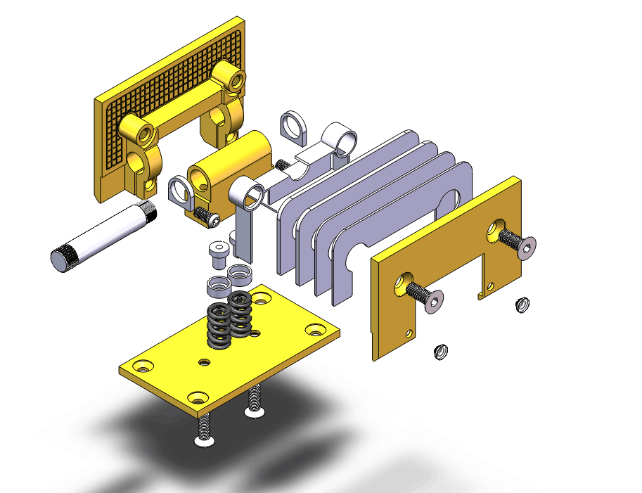 Hinge for glass door Brass flex - Image 2