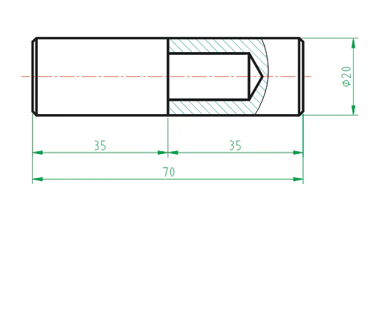 Hinge for welding D20, L70mm - Image 3