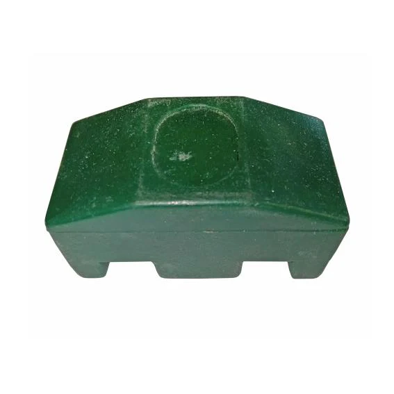 Holder for post 40x60mm PVC green