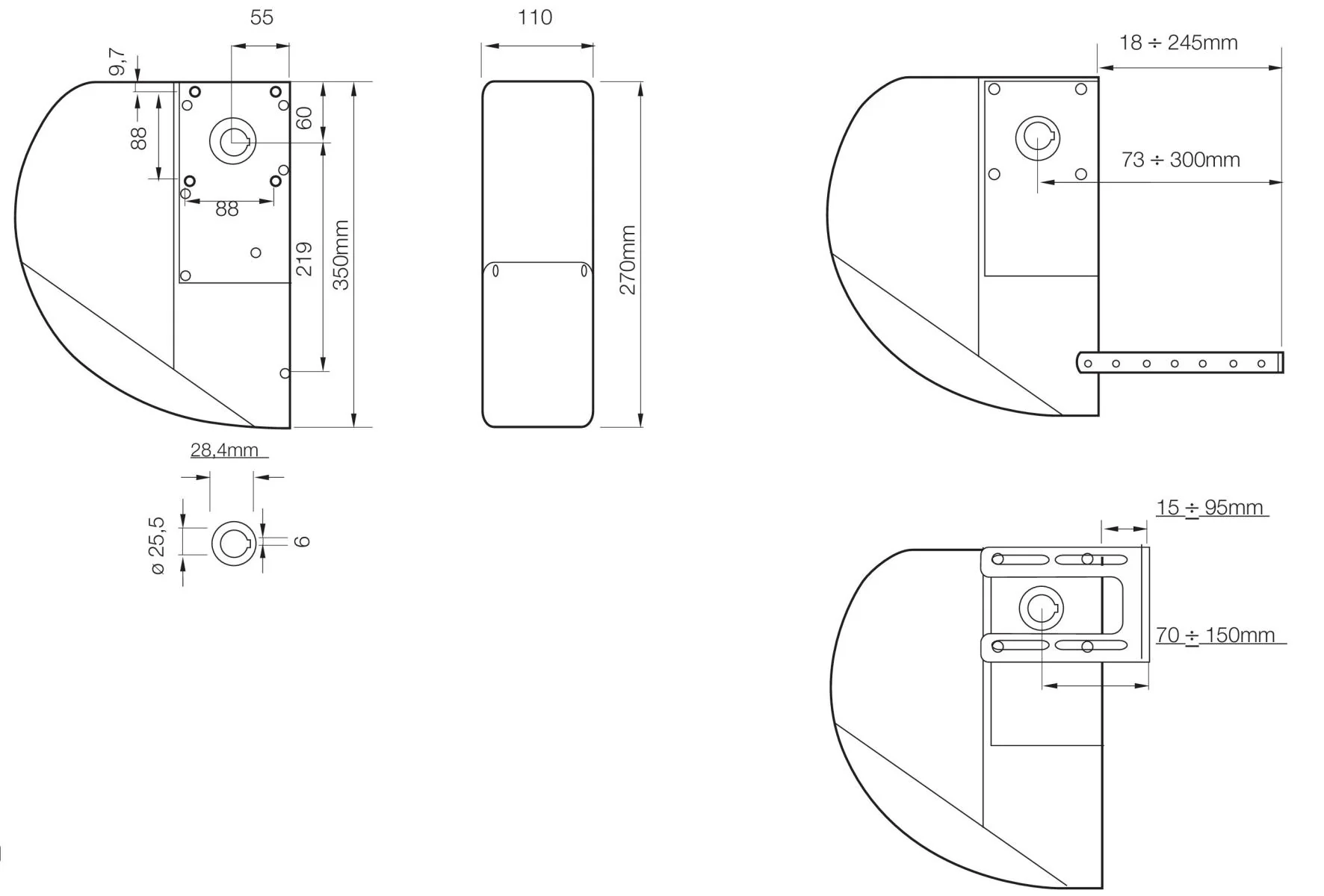 Industrial drive with encoder for sectional doors up to 35m2 - Image 2