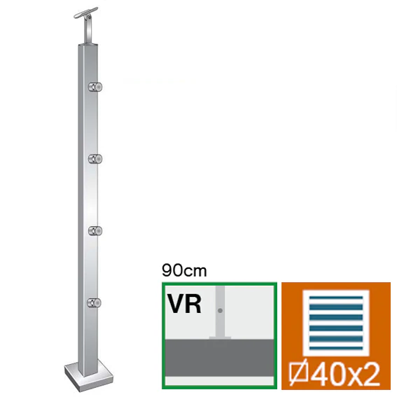 Inox pole, JP, VK-straight - Image 2