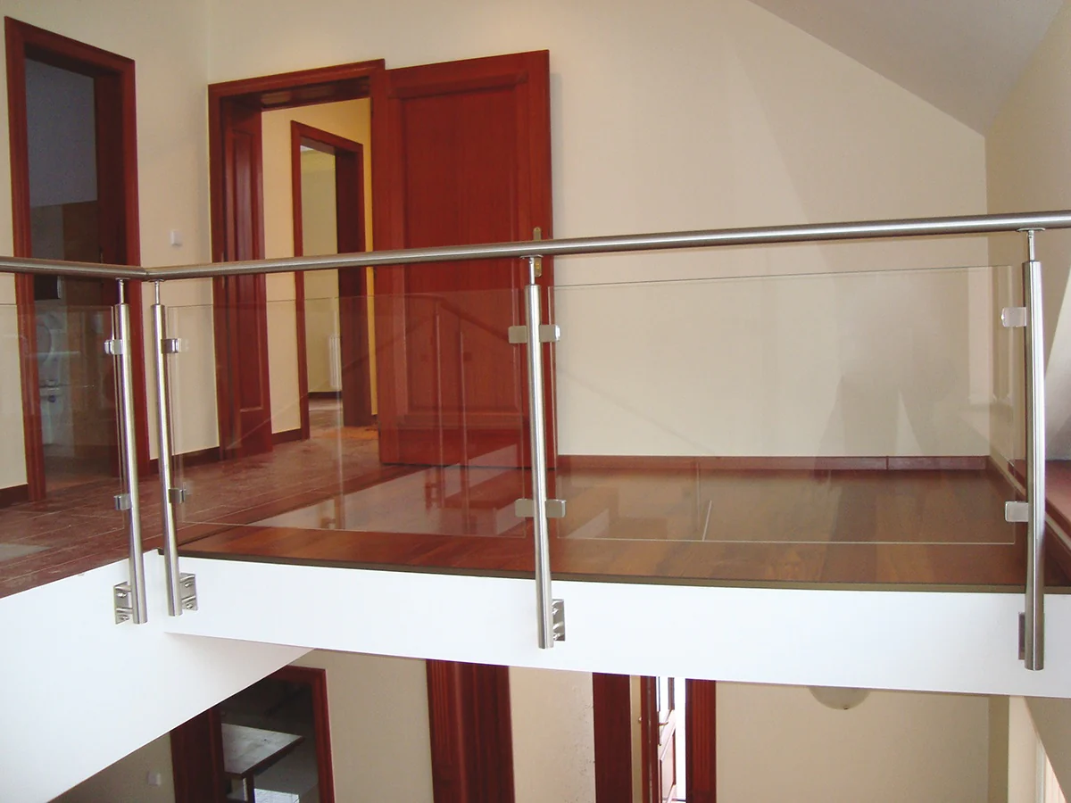 Inox pole - side anchoring, straight - left - Image 3