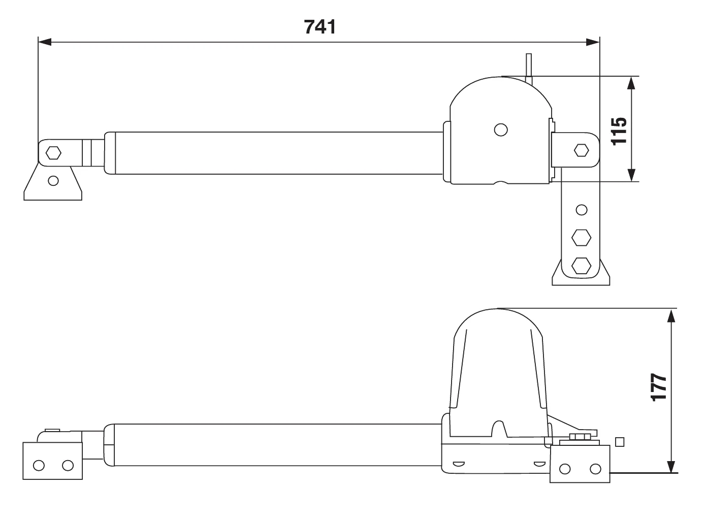 KEY drive for double-leaf gate, set with photocells - Image 2