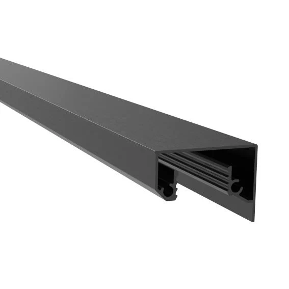 Cover strip for profile AL/0006..., AL/0006-ECO, BLACK ELOX 